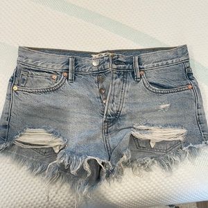 Denim free people shorts